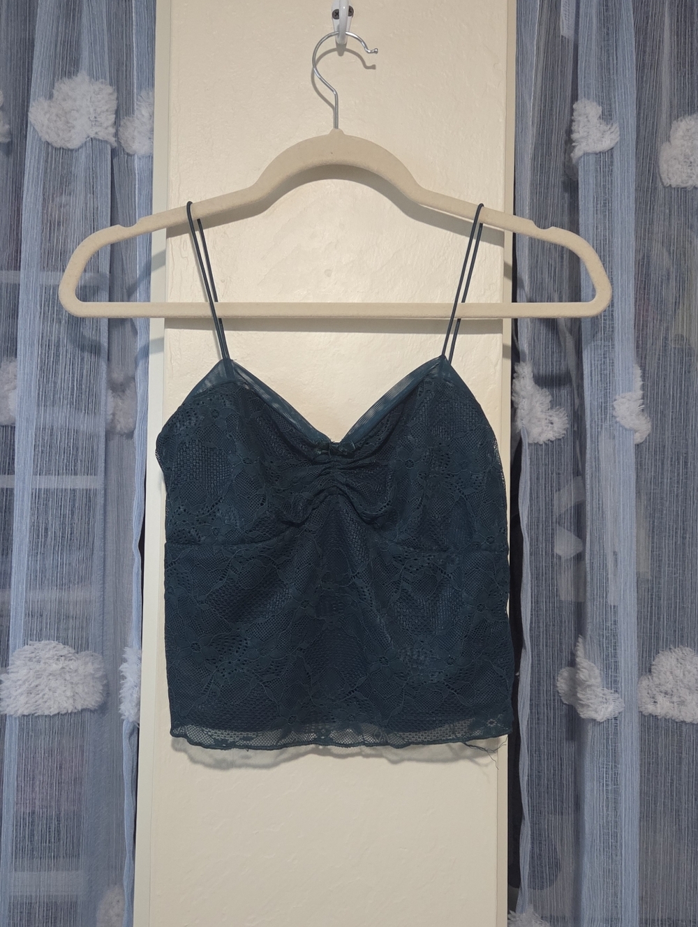 Wild Fable Deep Teal Lace Camisole Tank